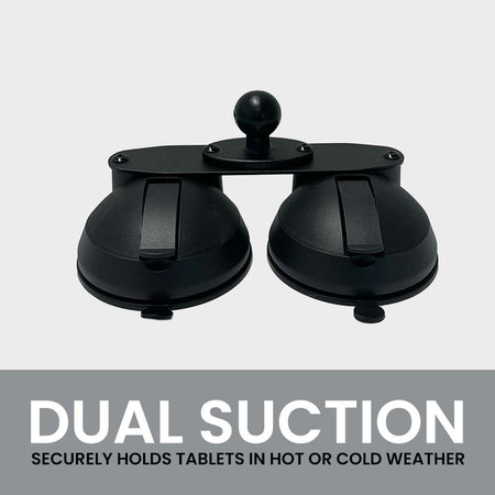 Quick Lock Dual Suction Cup iPad Holder