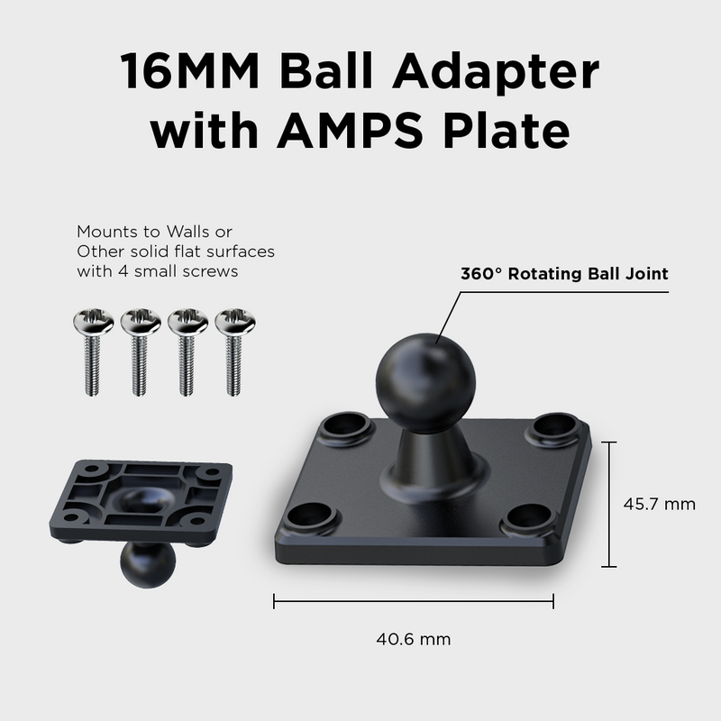 One Touch Cradle Mount with Drill Base AMPS Mounting Plate