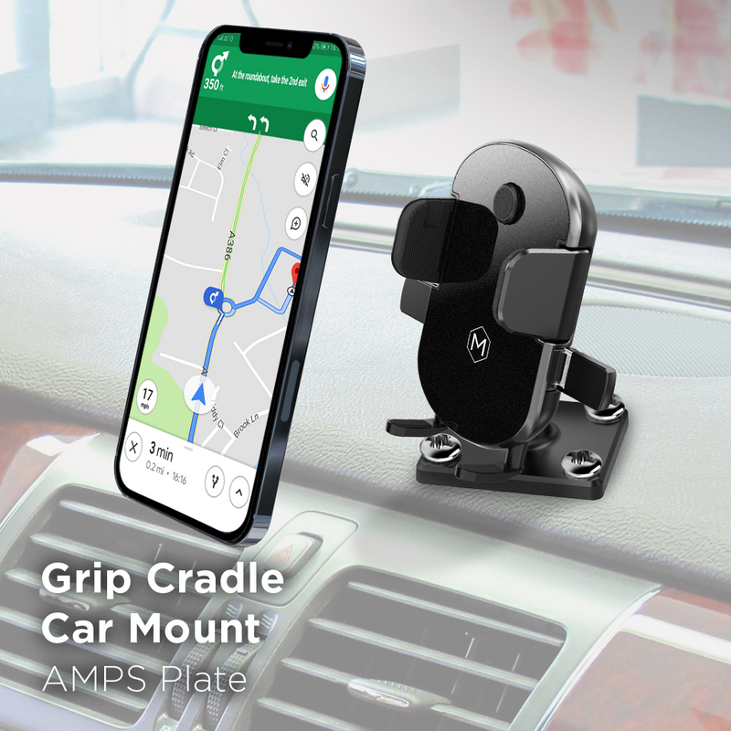Grip Cradle Mount with Drill Base AMPS Mounting Plate