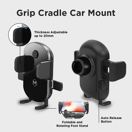 Tesla Car Phone Mount For Model 3 and Y - Grip Cradle