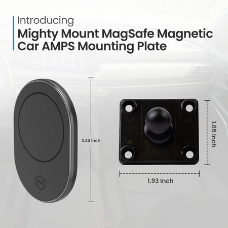 MagSafe Magnetic Mount with Drill Base AMPS Mounting Plate