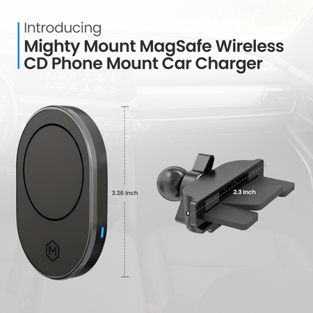 MagSafe Wireless CD Phone Mount Car Charger (Version 2.0)