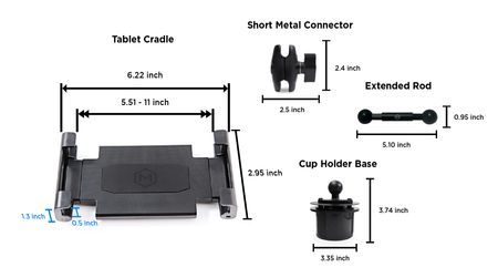 (Gym) Cup Holder iPad Car Mount