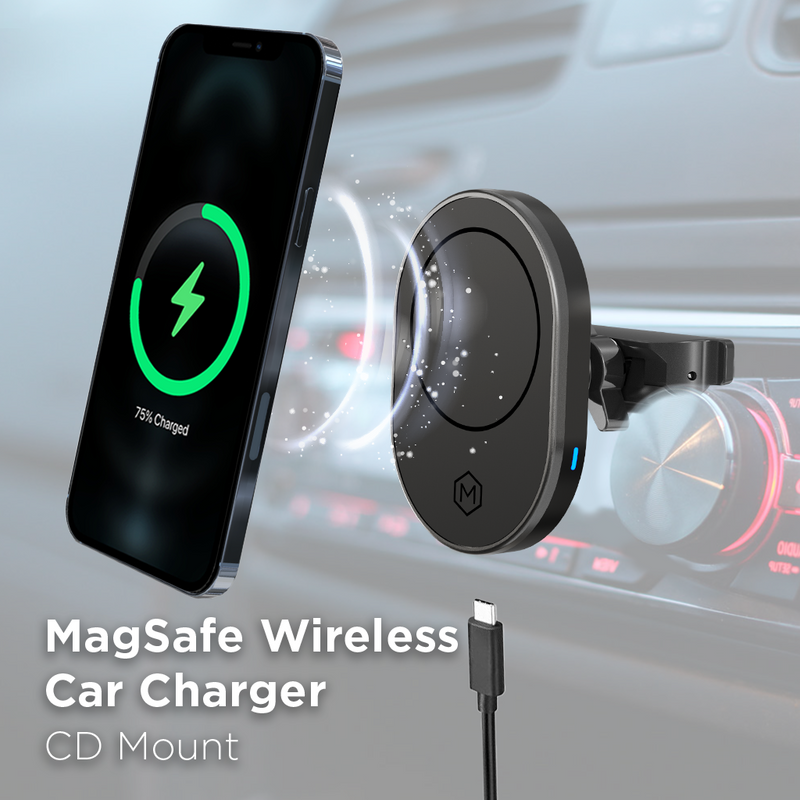 MagSafe Wireless CD Phone Mount Car Charger (Version 2.0)