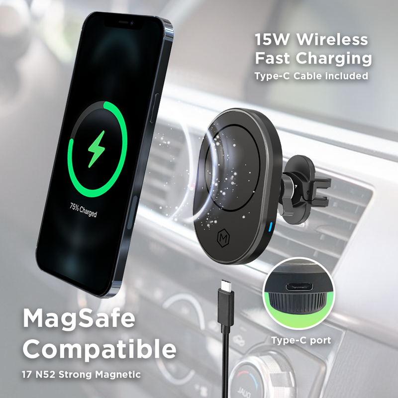 MagSafe Wireless Car Charger Air Vent Mount (Version 2.0)