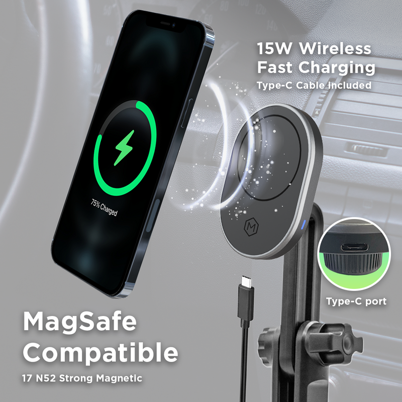 MagSafe Wireless Charging Cup Holder Phone Mount (Version 2.0)