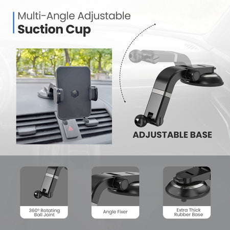 Simpl Cradle Mount with Multi-Angle Adjustable Suction Cup