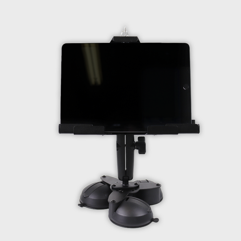 Mighty Mount® 9" to 10.5" Triple Suction Cup Metal Locking iPad / Tablet Holder