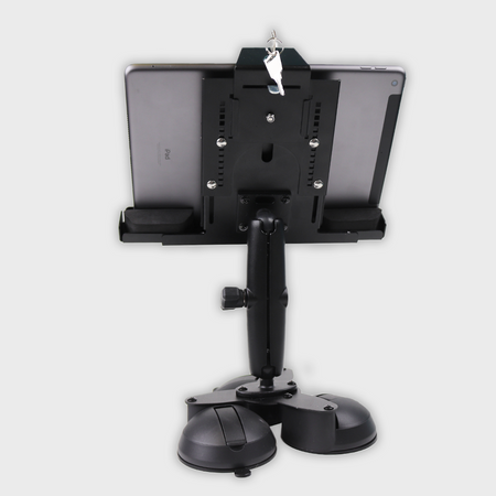 Mighty Mount® 9" to 10.5" Triple Suction Cup Metal Locking iPad / Tablet Holder