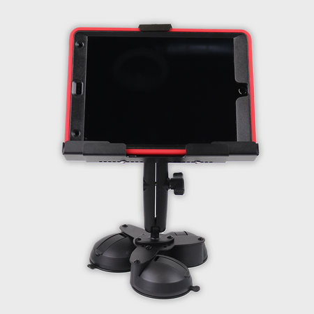 Mighty Mount® 9" to 10.5" Triple Suction Cup Metal Locking iPad / Tablet Holder