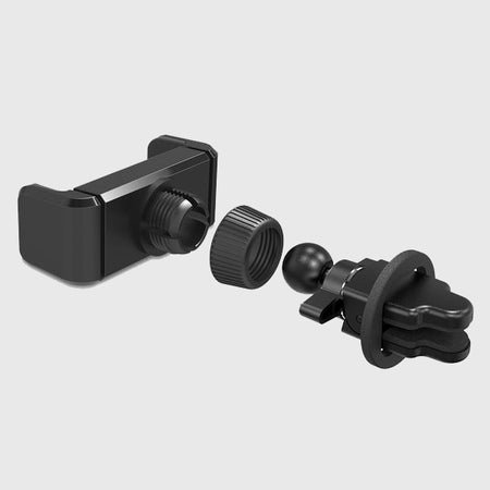 Premium Cradle-Type Car Mount with Air Vent Clip, Adjustable Side Jaws